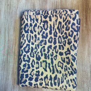 Vintage RALPH LAUREN Leopard Print ARAGON TWIN Flat Sheet NEW without package